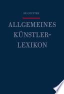 libro Allgemeines Künstlerlexikon