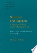 libro Structure And Function: From Clause To Discourse And Beyond