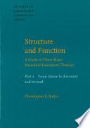 Structure And Function: From Clause To Discourse And Beyond