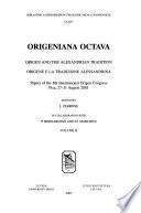 libro Origeniana Octava