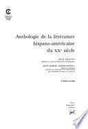 libro Anthologie De La Littérature Hispano Américaine Du Xxe Siècle