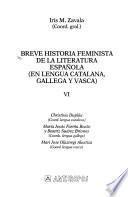 libro Breve Historia Feminista De La Literatura Española (en Lengua Castellana)