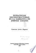libro Estrategias Deconstructoras En La Narrativa De Jiménez Lozano