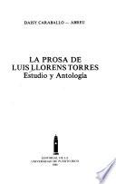 libro La Prosa De Luis Llorens Torres