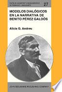libro Modelos Dialógicos En La Narrativa De Benito Pérez Galdós