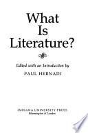 libro What Is Literature?
