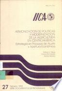 libro Armonización De Políticas Y Modernización De La Agricultura En Centroamérica