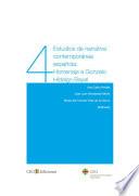 Estudios De Narrativa Contemporánea Española.