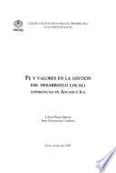 Fe Y Valores En La Gestión Del Desarrollo Local