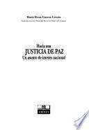 libro Hacia Una Justicia De Paz