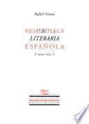 Hemeroteca Literaria Española