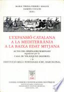 libro L Expansió Catalana A La Mediterrània A La Baixa Edat Mitjana