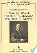 Las Memorias De José Nicolás De Azara (ms. 20121 De La Bnm)