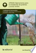 Operaciones Para La Instalación De Jardines Y Zonas Verdes. Agao0208