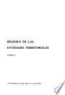 libro Régimen De Las Entidades Territoriales