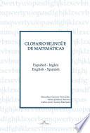 libro Glosario Bilingüe De Matemáticas : Español Inglés, English Spanish