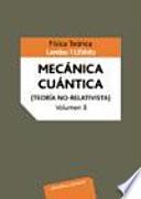 libro Mecánica Cuántica No Relativista