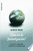 libro ¿qué Es La Globalización?