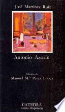 libro Antonio Azorín
