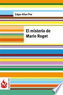 El Misterio De Marie Roget (low Cost). Edición Limitada
