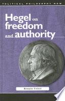 libro Hegel On Freedom And Authority