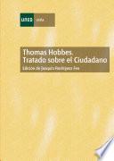 libro Thomas Hobbes. Tratado Sobre El Ciudadano