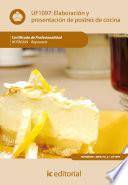libro Elaboración Y Presentación De Postres De Cocina. Hotr0509