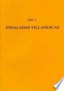 libro Ensaladas Villanescas  Associated With The  Romancero Nuevo