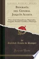 libro Biografía Del General Joaquín Acosta