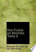 libro Don Frutos En Belchite