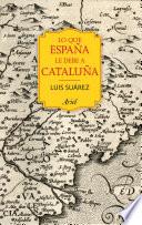 libro Lo Que España Le Debe A Cataluña
