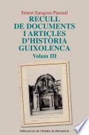 Recull De Documents I Articles D Història Guixolenca