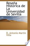 libro Rese婢 Hist=rica De La Universidad De Sevill