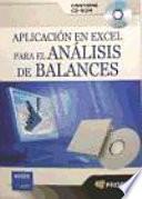 libro Aplicacion En Excel Para El Analisis De Balances
