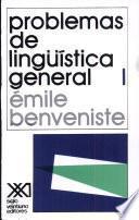 libro Problemas De Lingüística General