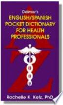 libro Delmar S English/spanish Pocket Dictionary For Health Professionals