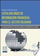 libro Catálogo único De Información Financiera Para El Sector Solidario