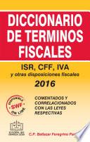 libro Diccionario De Términos Fiscales 2016