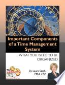 Important Components Of A Time Management System
