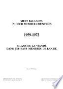 libro Meat Balances In Oecd Member Countries. Bilans De La Viande Dans Les Pays Membres De L Ocde. 1959 1972