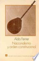 libro Nacionalismo Y Orden Constitucional