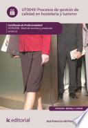 libro Procesos De Gestión De Calidad En Hostelería Y Turismo. Hotg0208