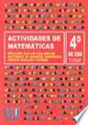 libro Actividades De Matemáticas. 4º Eso