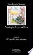 libro Antología De Prosa Lírica