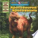 libro Apatosaurus/apatosaurio