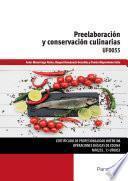 libro Preelaboración Y Conservación Culinarias: Uf0055