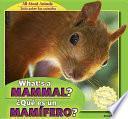libro What S A Mammal? / �qu_ Es Un Mam�fero?