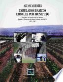 Aguascalientes. Tabulados Básicos Ejidales Por Municipio. Programa De Certificación De Derechos Ejidales Y Titulación De Solares Urbanos, Procede. 1992 1997