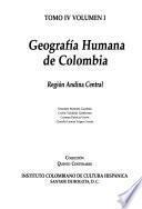 libro Geografía Humana De Colombia
