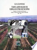 libro San Luis Potosí. Tabulados Básicos Ejidales Por Municipio. Programa De Certificación De Derechos Ejidales Y Titulación De Solares Urbanos, Procede. 1992 1997